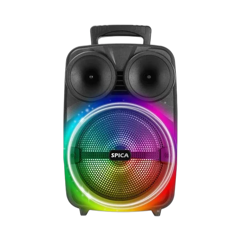 Spica — Spica SP-4408: karaoke, luces y micrófono para la previa